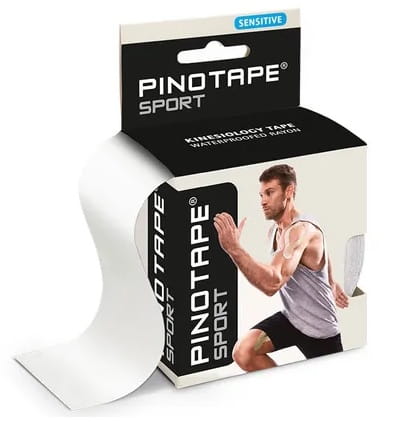 Taśma kinezjologiczna do skóry wrażliwej, tapingu twarzy i szyi Pino Sport Sensitive 5cm x 5m